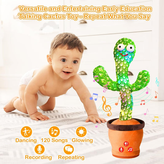 Storio Rechargeable Toys Talking Cactus Baby Toys for Kids