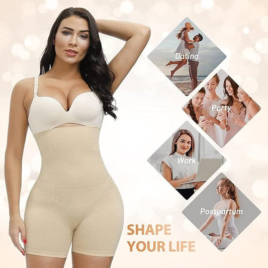 4 in 1 Women’s High Waist Tummy & Thigh Body Shaper
