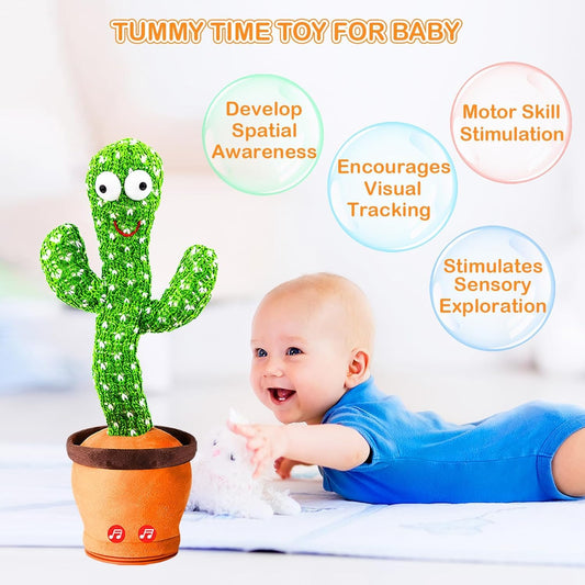 Storio Rechargeable Toys Talking Cactus Baby Toys for Kids