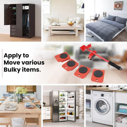 Furniture Lifting Moving Wheel - Heavy Duty Pads Easy and Safe Moving Slider Tools for Shifting Washing Machines, Fridge, Sofa and Wardrobes | Max Load 150KG/331LBS (Only Wheel Pad, Pack of 4)