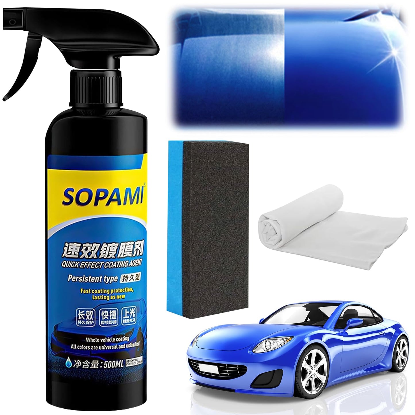 Sopami Car Coating Spray 50ml Pack of 2