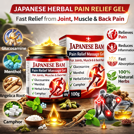 QuickRelief™ - Japanese Instant Pain Relief Soothing Massage Gel 🌸✨ (Buy 1 Get 1 Free🔥🔥)