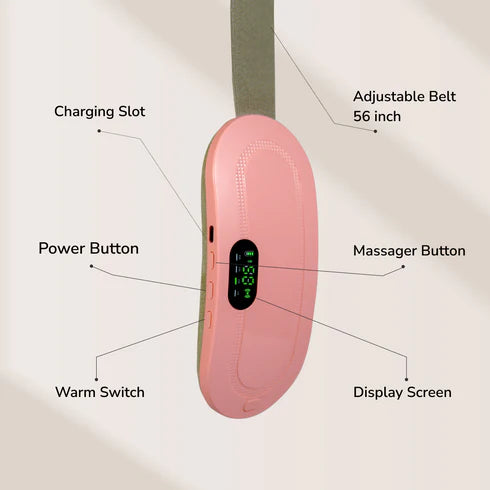 Period Cramp Relief Massager with Heating Pad