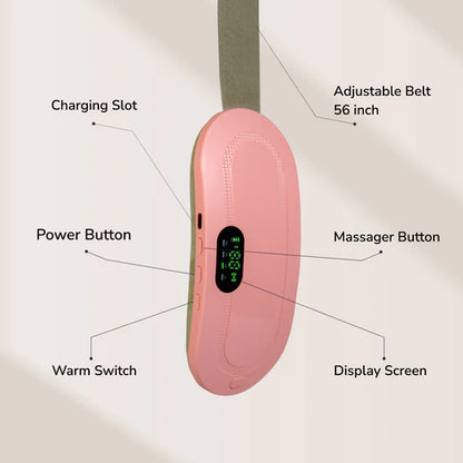 Period Cramp Relief Massager with Heating Pad