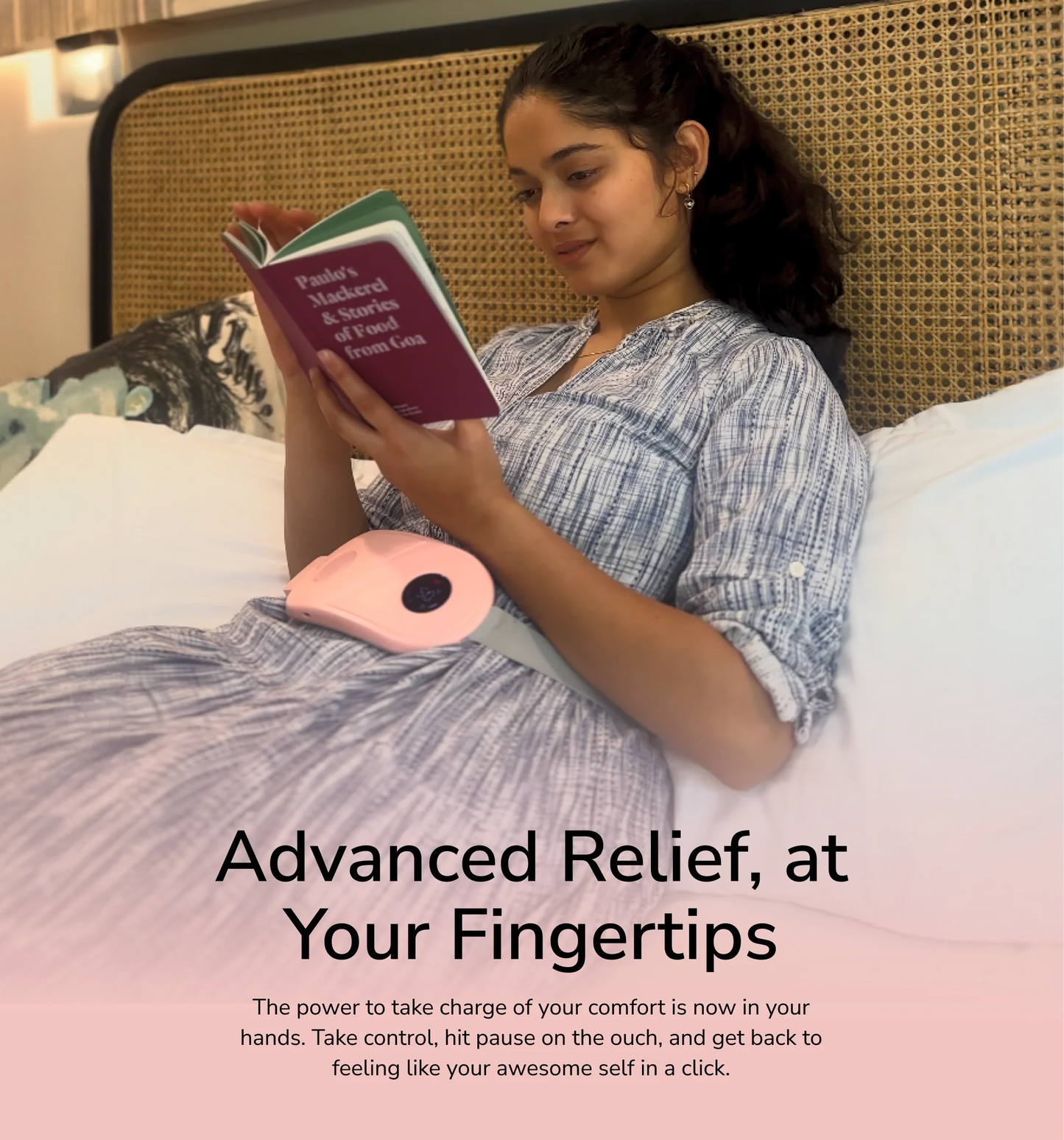 Period Cramp Relief Massager with Heating Pad