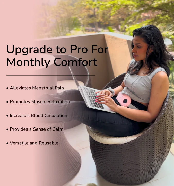 Period Cramp Relief Massager with Heating Pad