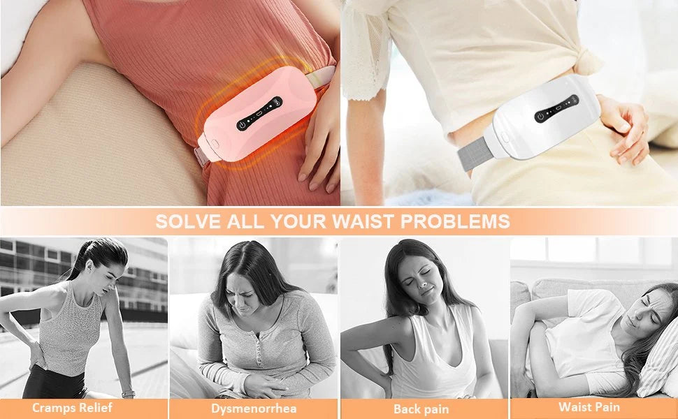 Period Cramp Relief Massager with Heating Pad